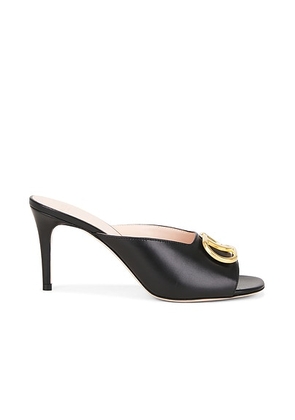 Valentino Garavani VLogo Signature Mule in Nero - Black. Size 36.5 (also in 39, 36, 37, 37.5, 38, 38.5, 39.5, 41, 40).