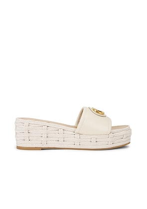 Valentino Garavani St. Alce Espadrille Slide in Light Ivory - Ivory. Size 37 (also in 39, 38, 40, 41).