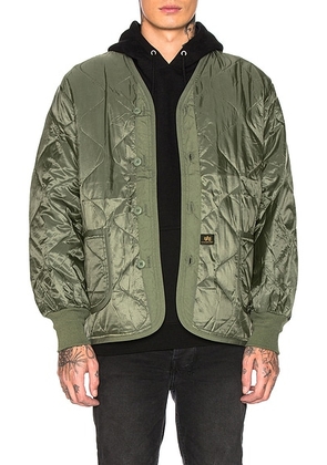 ALPHA INDUSTRIES ALS/92 Liner in M-65 Olive - Green. Size M (also in L, XL/1X, XS, XXL/2X).