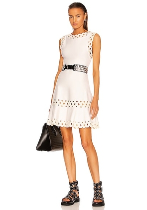 ALAÃA Edition Sleeveless Dress in Blanc - White. Size 42 (also in 38, 44).