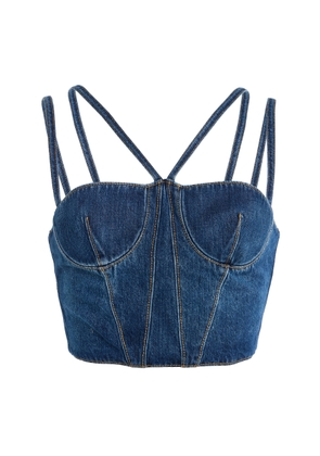 Nensi Dojaka Cotton Corset Top - Moda Operandi