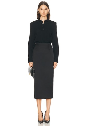 Willy Chavarria Polo Dress in Black - Black. Size S (also in ).