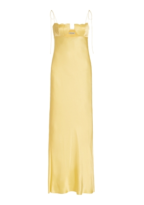 Anna October Tulip Satin Maxi Dress - Moda Operandi