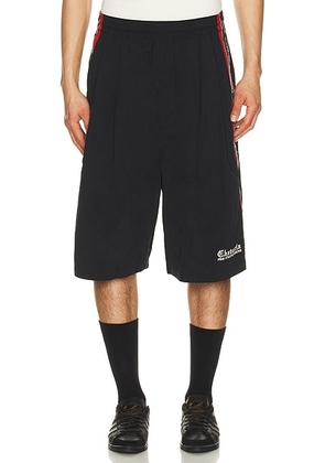 Willy Chavarria Casa De Chavarria Orale Track Short in Black - Black. Size L (also in M, S, XL/1X).