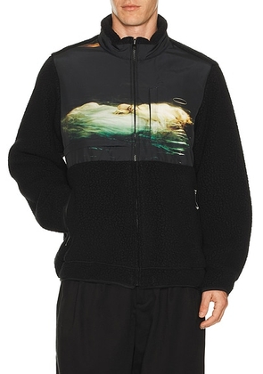 Undercover Drowned Martyr Polartec Boa Fleece Jacket in Black - Black. Size 2 (also in 3, 4).