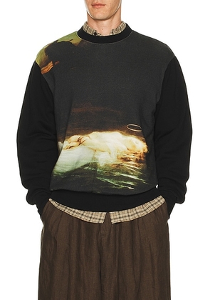 Undercover Drowned Martyr Brushed Jersey Sweater in Black - Black. Size 2 (also in 3, 4, 5).