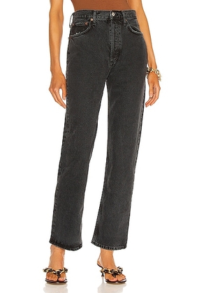AGOLDE 90's Pinch Waist Jeans in Black Tea - Black. Size 33 (also in 23, 34).
