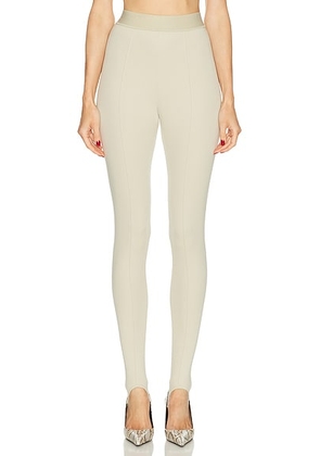 WARDROBE.NYC Opaque Stirrup Legging in Ash - Beige. Size M (also in S, XL).