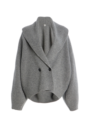 Toteme Shawl-Lapel Wool Cardigan - Moda Operandi