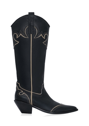 Johanna Ortiz Freedom Step 65mm Leather Cowboy Boots - Moda Operandi