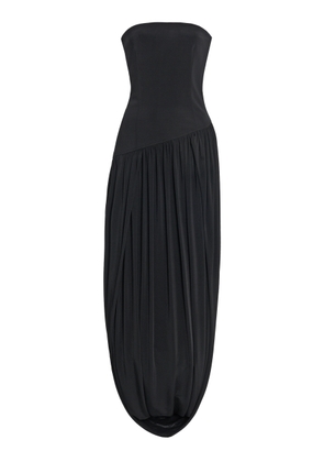 Ferragamo Draped Jersey Midi Dress - Moda Operandi