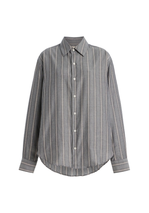 Comme Si La Classica Striped Cotton Flannel Shirt - Moda Operandi