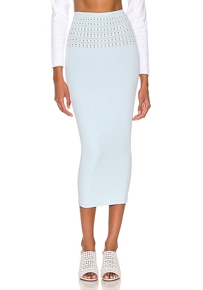 ALAÃA Tube Skirt in Bleu Ciel - Blue. Size 36 (also in 34, 40, 42).