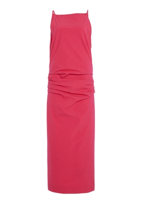 Proenza Schouler Priya Ruched Cotton-Blend Midi Dress - Moda Operandi