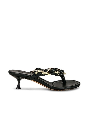 Bottega Veneta Dot Sandals in Inkwell - Dark Green. Size 37 (also in 36.5, 37.5).