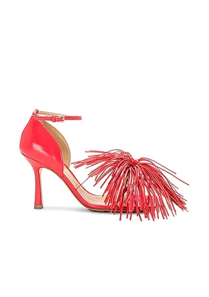 Bottega Veneta Stretch Ankle Strap Sandals in Sunburst - Orange. Size 36.5 (also in 36, 37, 37.5, 38.5, 39, 39.5, 40).