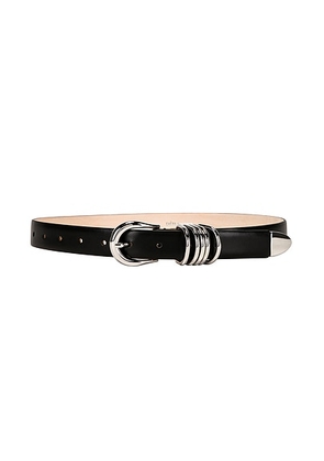 DEHANCHE Hollyhock Belt in Black & Silver - Black. Size M (also in L, XL).