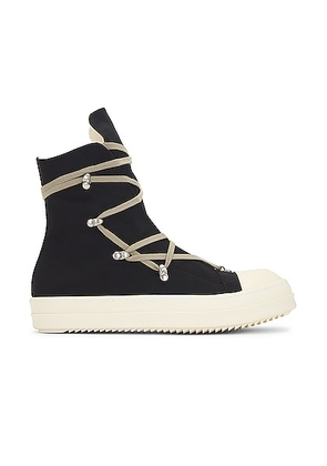DRKSHDW by Rick Owens Hexa Sneaks in Black & Milk - Black. Size 41 (also in 45).