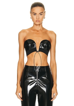 ALAÃA Molded Bustier in Noir - Black. Size 38 (also in 34, 36, 42).