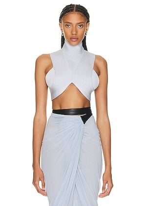 ALAÃA Circular Top in Bleu Pastel - Baby Blue. Size 44 (also in 42).