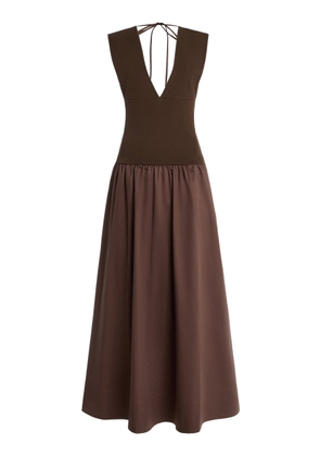 St. Agni Exclusive Knit and Cotton Maxi Circle Dress - Moda Operandi