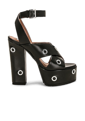 ALAÃA Platform Sandal in Noir - Black. Size 38 (also in 40, 35).