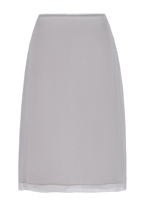 Toteme Silk-Chiffon Knee-Length Slip Skirt - Moda Operandi