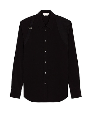 McQueen Shirt in Black - Black. Size 15.5 (also in 16, 16.5).