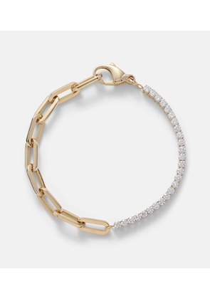 Bucherer Fine Jewellery Link 18kt gold chain bracelet with diamonds