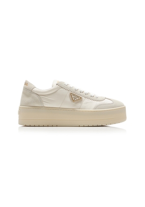 Prada Downtown Platform Suede Sneakers - Moda Operandi