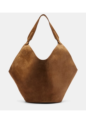 Khaite Lotus Medium suede tote bag