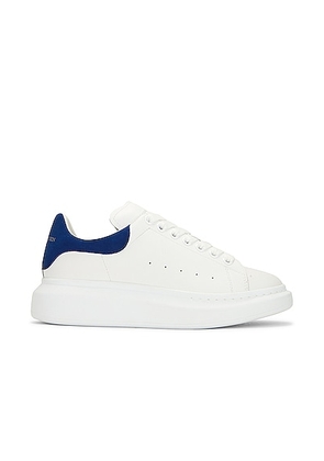 McQueen Oversized Sneaker in White & Paris Blue - White. Size 41 (also in 40, 43, 44, 46).