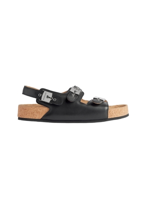 Balenciaga x Scholl Leather Sandals - Moda Operandi