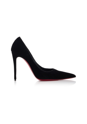 Christian Louboutin Kate Max 100mm Veau Velours Pumps - Moda Operandi