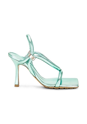 Bottega Veneta Stretch Slingback Sandal in Icy Moon - Teal. Size 36.5 (also in 36, 37, 37.5).