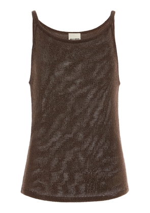 Zulu & Zephyr Textured Cotton-Blend Knit Tank Top - Moda Operandi