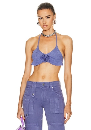 Blumarine Bra Top in Jasmine - Blue. Size XS (also in ).