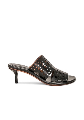 ALAÃA Mule Sandal in Noir - Black. Size 37 (also in 36, 38, 39, 41).
