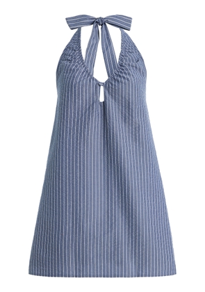 ELCE Exclusive Sidney Cotton-Blend Mini Halter Dress - Moda Operandi
