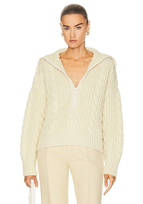 Bottega Veneta Cable Knit Sweater in Bone - Cream. Size S (also in L).