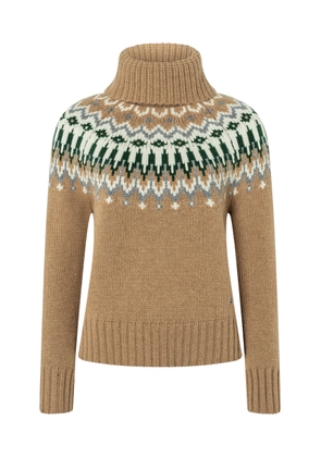 Bogner Ingrid Fair Isle Cashmere Turtleneck Sweater - Moda Operandi