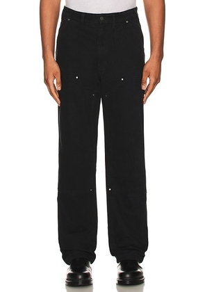 Dickies Double Front Duck Pant in Stonewashed Black - Black. Size 32 (also in 28, 34, 38).