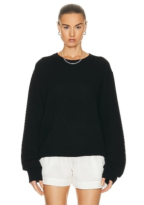 Eterne James Cashmere Sweater in Black - Black. Size XS-S (also in M-L).