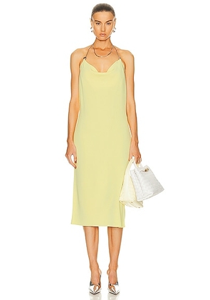 Bottega Veneta Double Fluid Viscose Knit Dress in Pineapple - Yellow. Size M (also in L, S, XS).