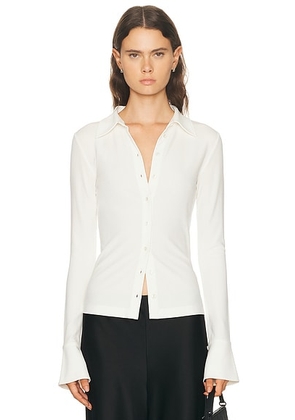 Eterne for FWRD Charlie Top in Ivory in Cream - Ivory. Size M (also in L, S, XL, XS).