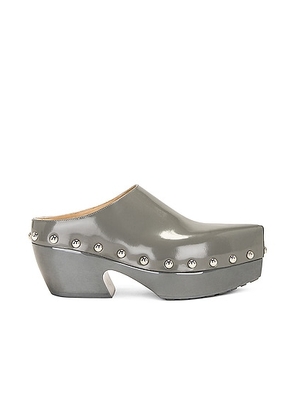 Bottega Veneta Clog Mule in Cobblestone - Grey. Size 37 (also in 36, 40).