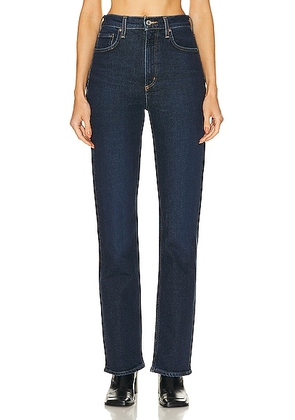AGOLDE High Rise Stovepipe Jeans in Song - Denim-Dark. Size 33 (also in 32).