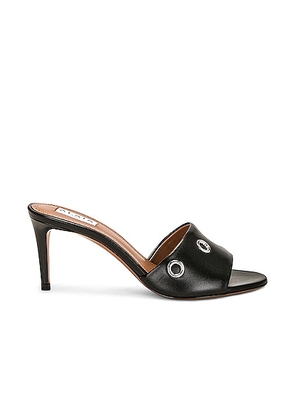 ALAÃA Eyelet Mule in Noir - Black. Size 38 (also in 37.5, 39).
