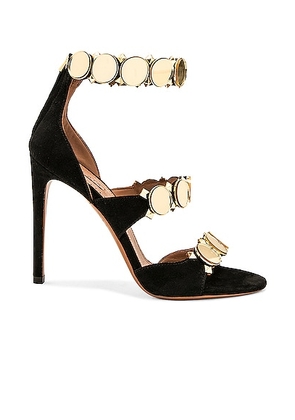 ALAÃA La Bombe Sandal in Or & Noir - Black. Size 37 (also in 36.5).