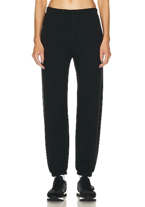 Eterne Classic Sweatpant in Black - Black. Size M (also in L, S, XL, XS).